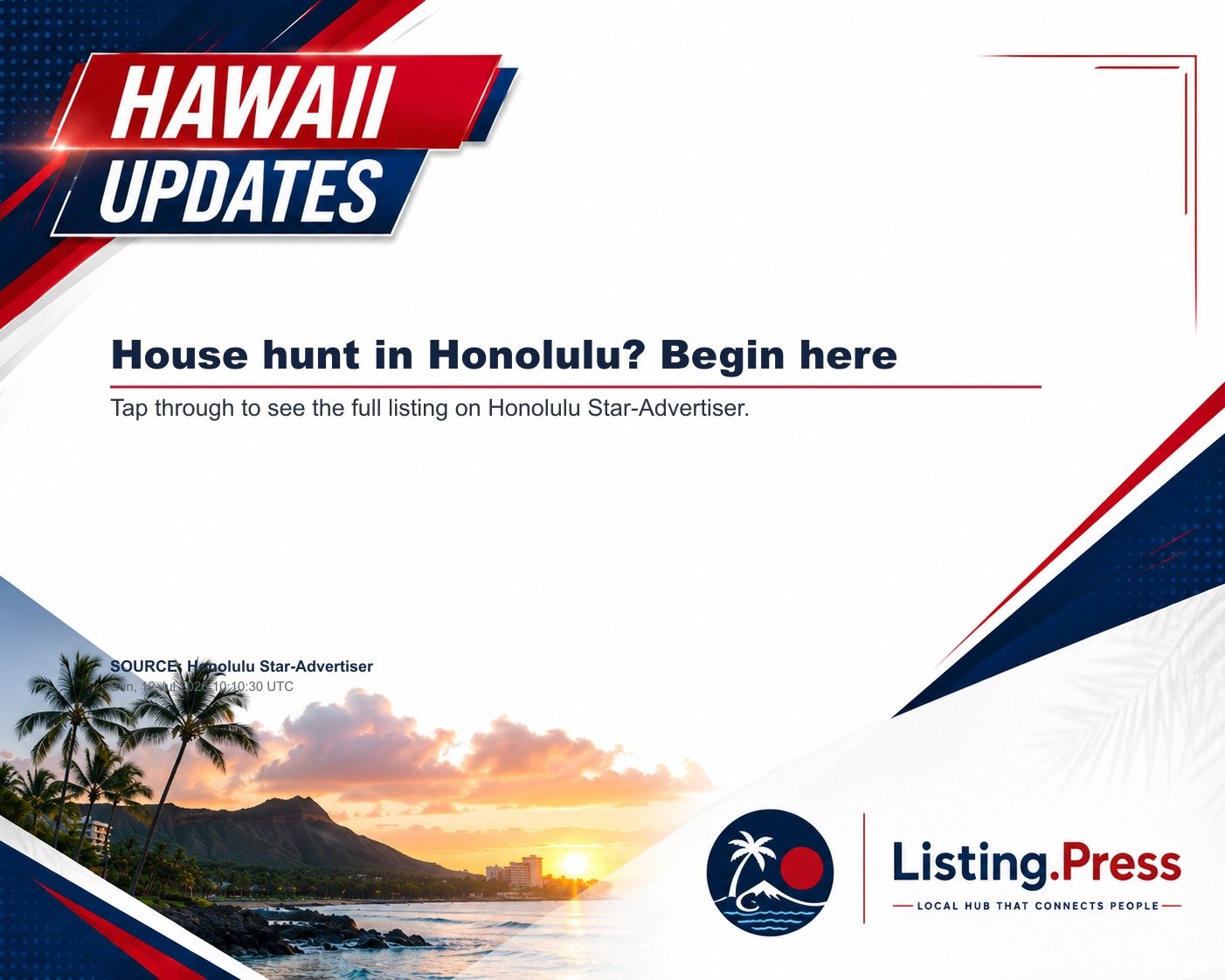 House hunt in Honolulu? Begin here