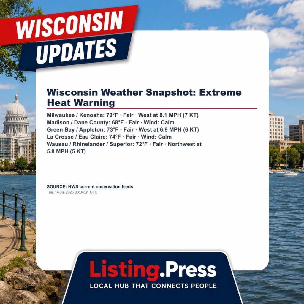 Wisconsin Weather Snapshot: Extreme Heat Warning