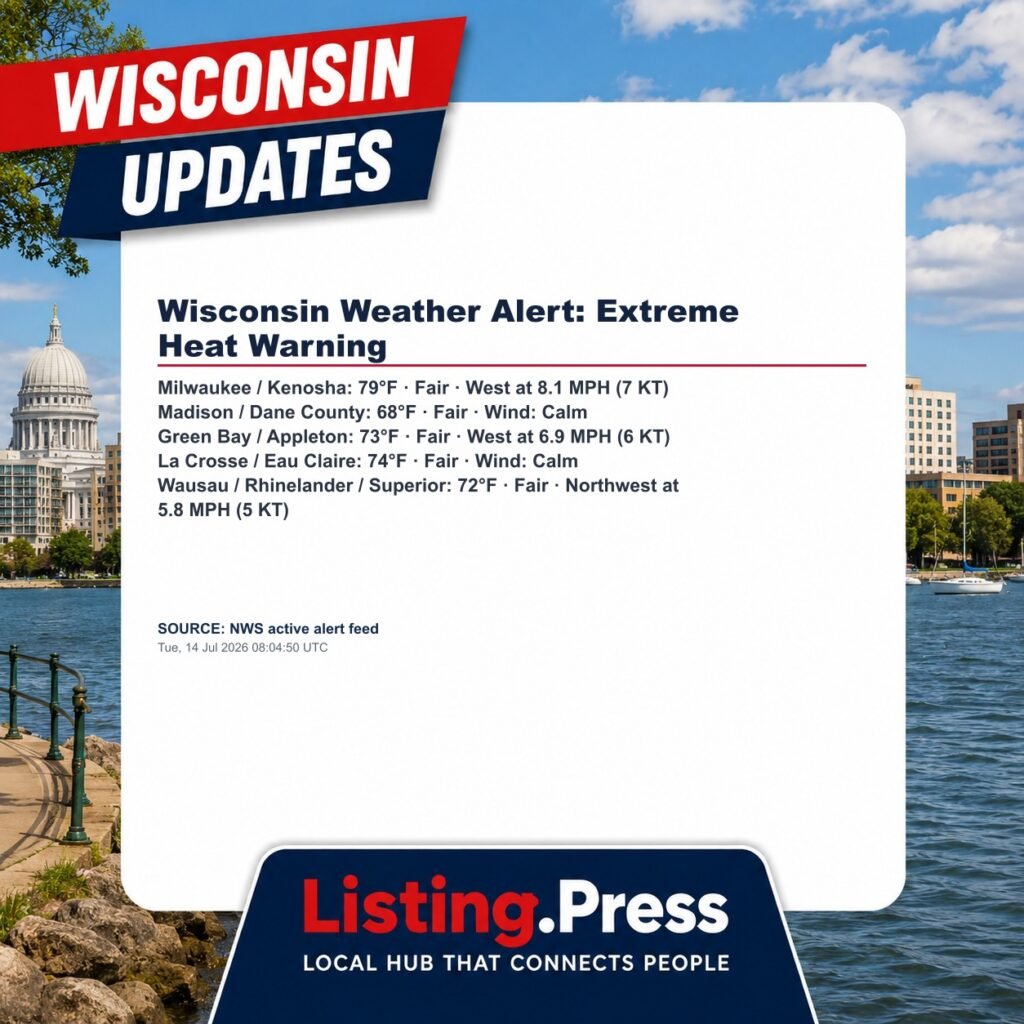 Wisconsin Weather Alert: Extreme Heat Warning