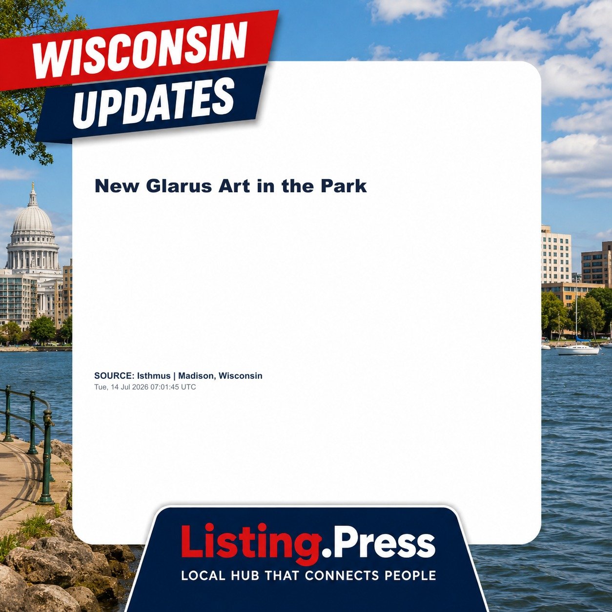 New Glarus Art in the Park