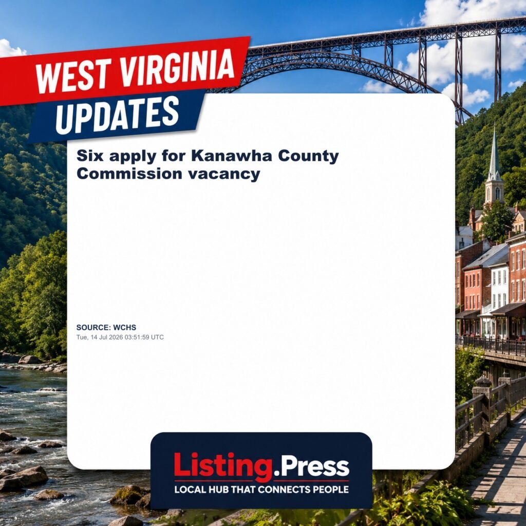 Six apply for Kanawha County Commission vacancy