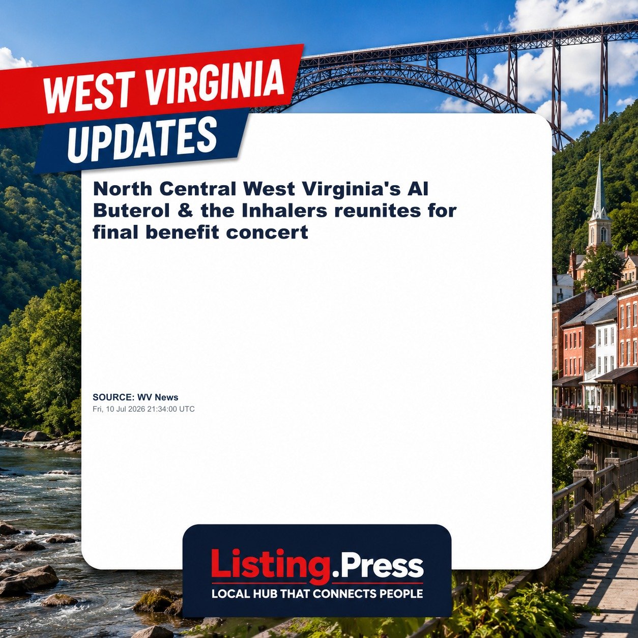North Central West Virginia's Al Buterol & the Inhalers reunites for final benefit concert