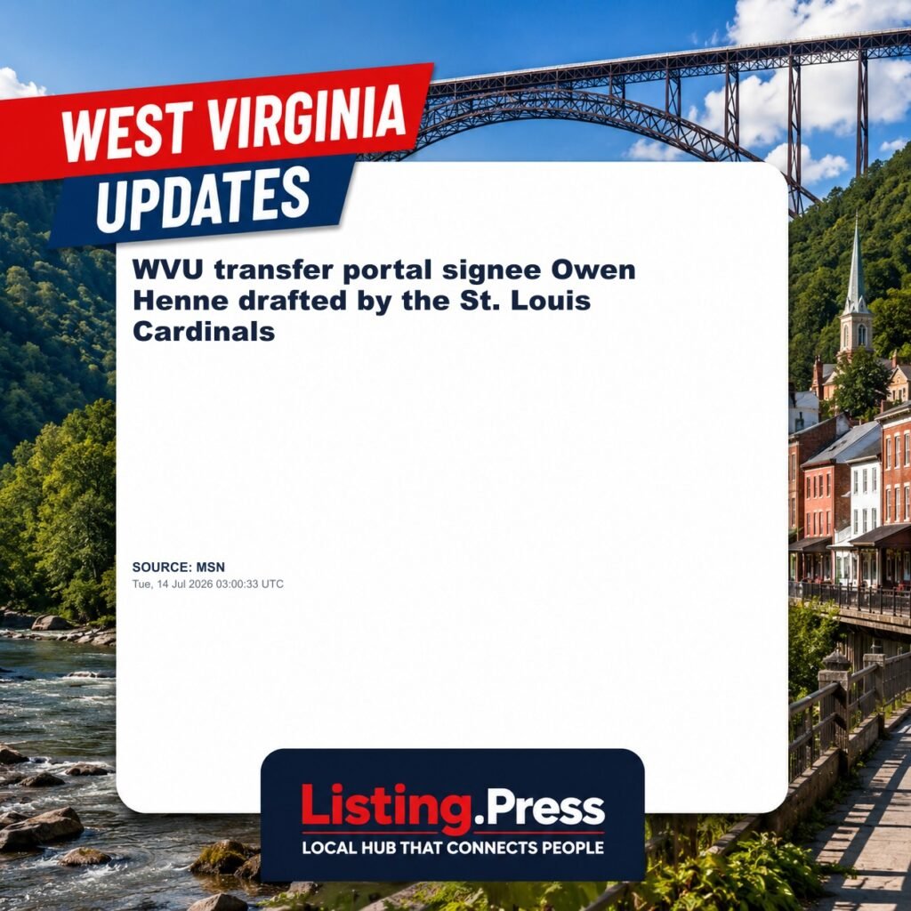 WVU transfer portal signee Owen Henne drafted by the St. Louis Cardinals
