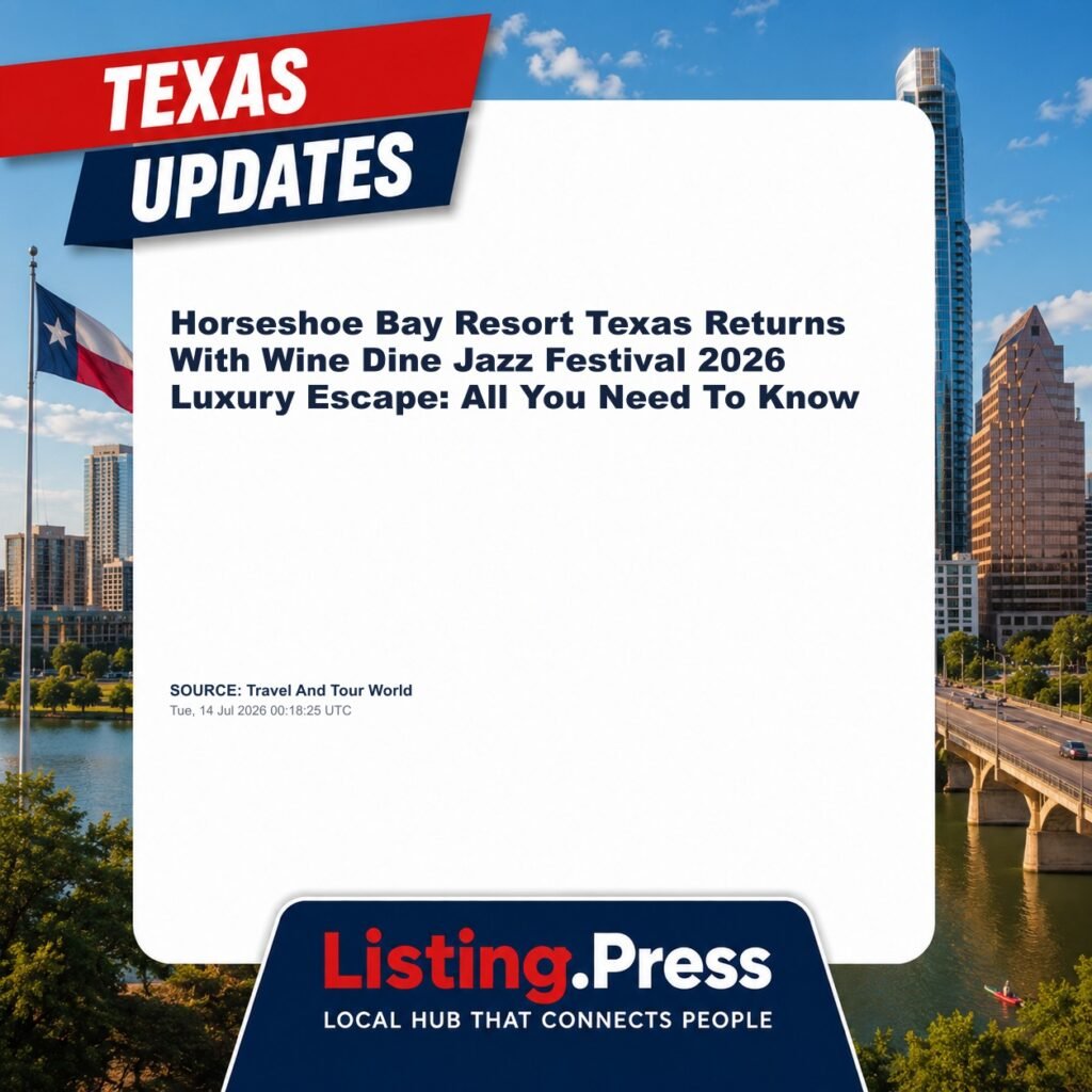Horseshoe Bay Resort Texas Returns With Wine Dine Jazz Festival 2026 Luxury Escape: All You Need To Know