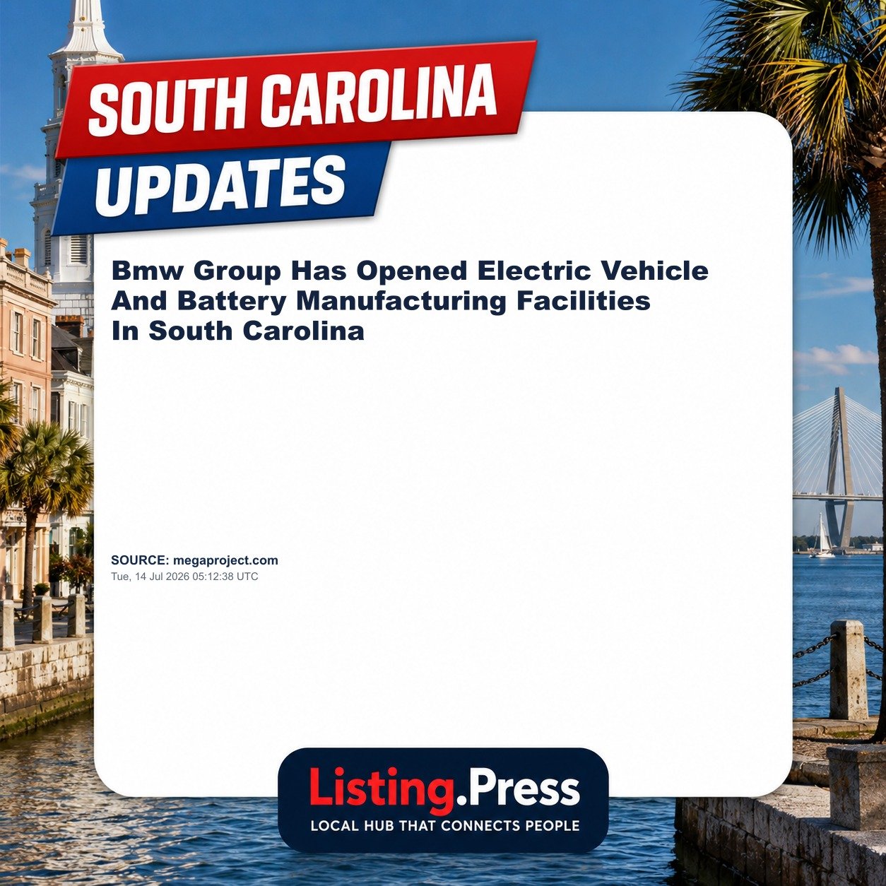 Bmw Group Has Opened Electric Vehicle And Battery Manufacturing Facilities In South Carolina