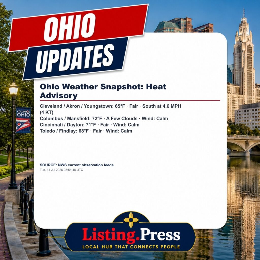 Ohio Weather Snapshot: Heat Advisory