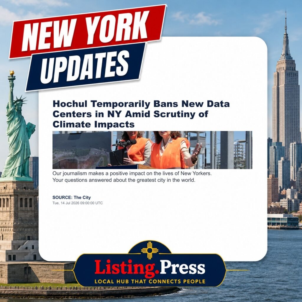 Hochul Temporarily Bans New Data Centers in NY Amid Scrutiny of Climate Impacts