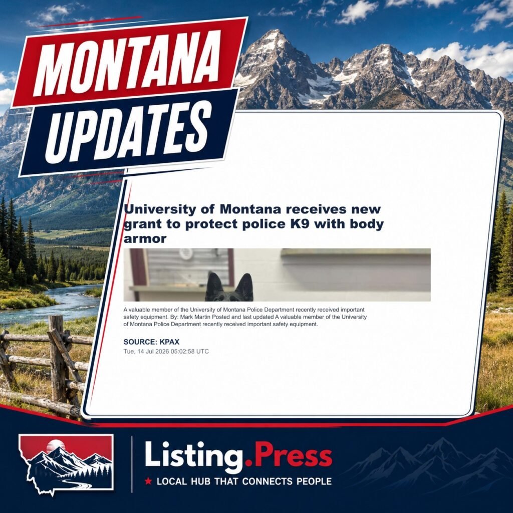 University of Montana receives new grant to protect police K9 with body armor