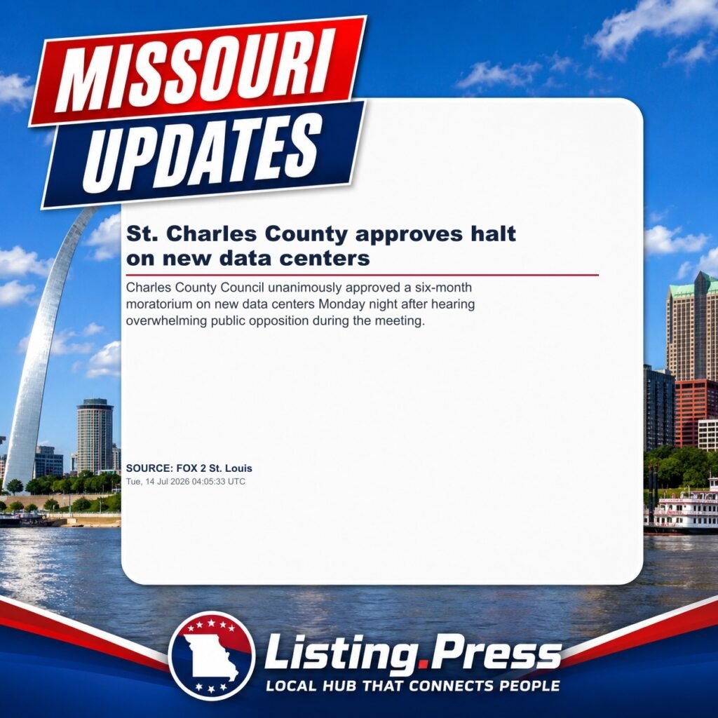 St. Charles County approves halt on new data centers