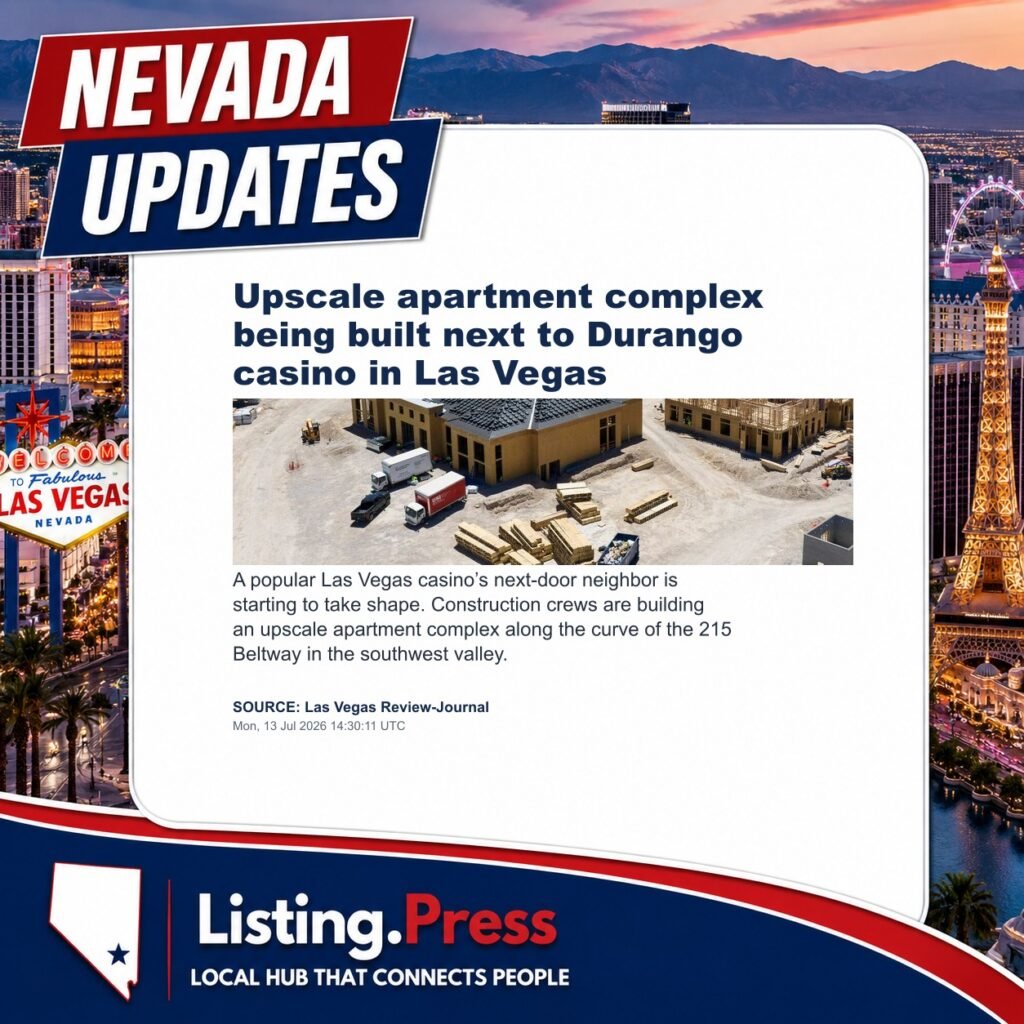 Upscale apartment complex being built next to Durango casino in Las Vegas