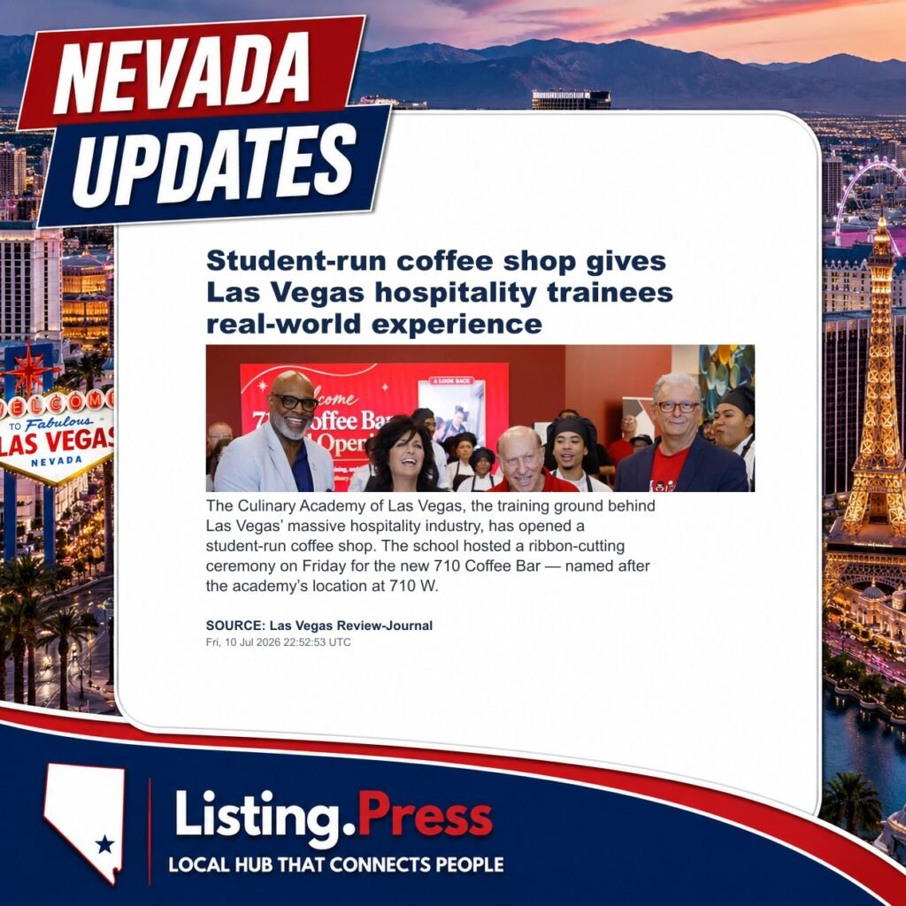 Student-run coffee shop gives Las Vegas hospitality trainees real-world experience