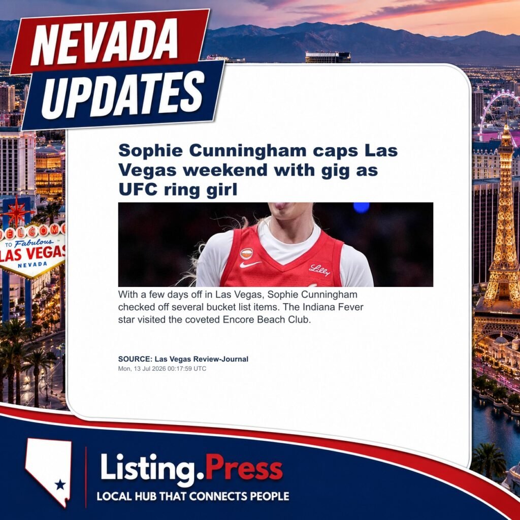 Sophie Cunningham caps Las Vegas weekend with gig as UFC ring girl