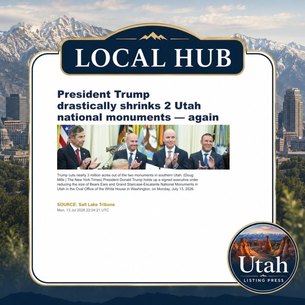 President Trump drastically shrinks 2 Utah national monuments — again