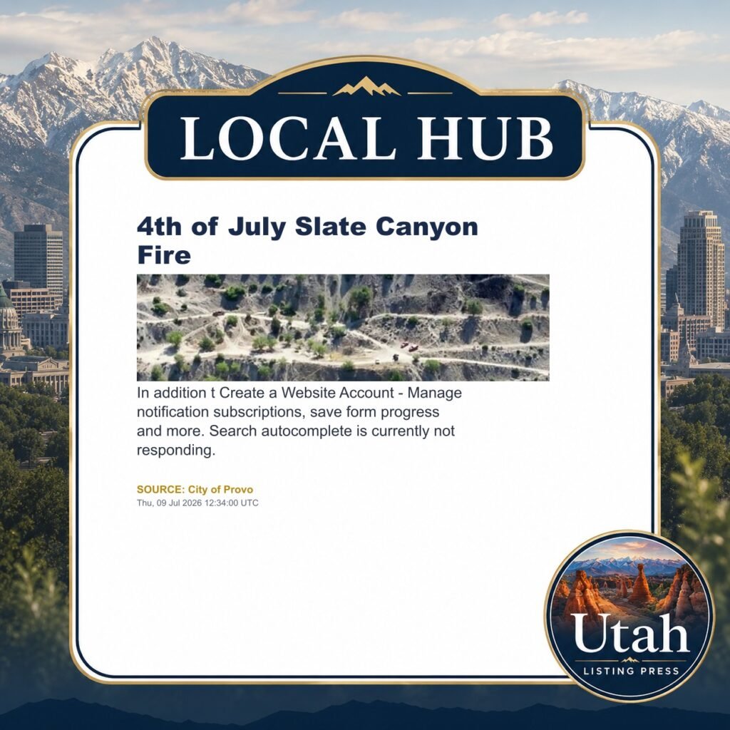 4th of July Slate Canyon Fire