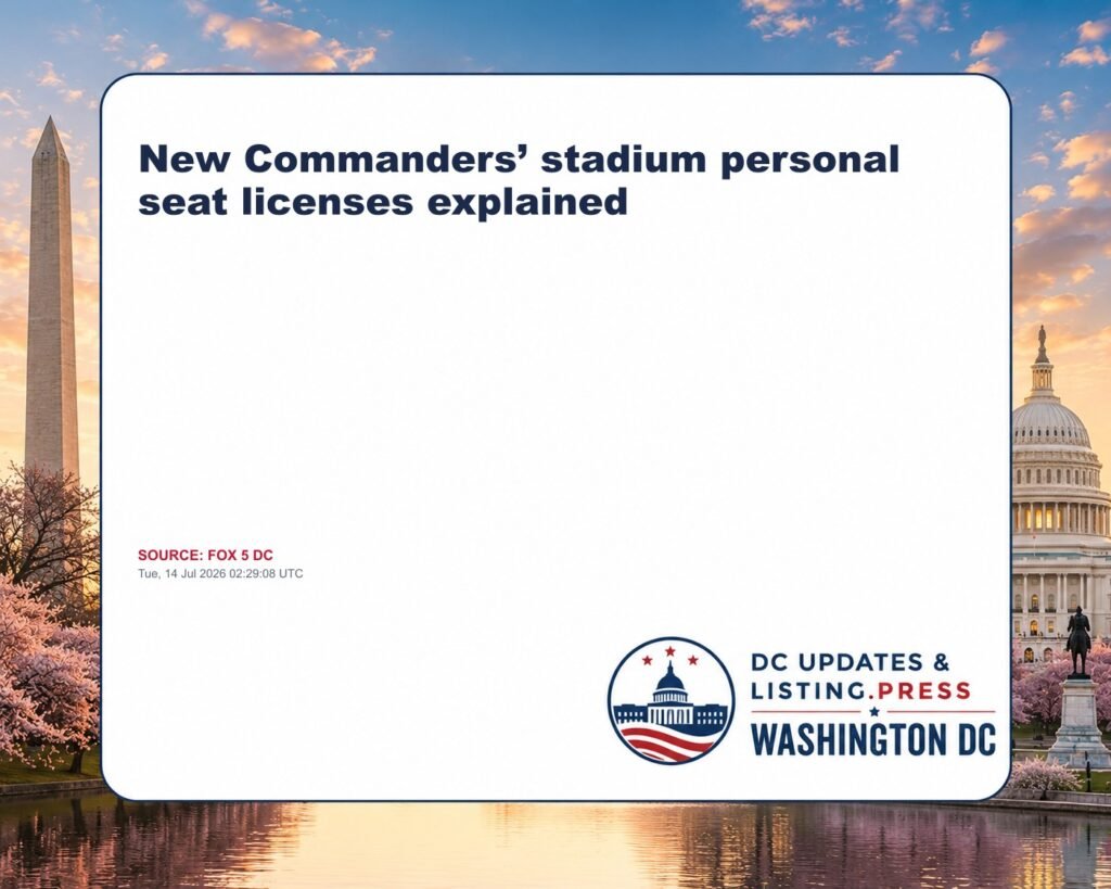 New Commanders’ stadium personal seat licenses explained