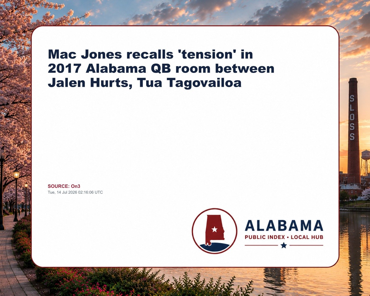 Mac Jones recalls 'tension' in 2017 Alabama QB room between Jalen Hurts, Tua Tagovailoa