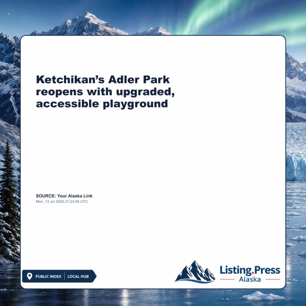 Ketchikan’s Adler Park reopens with upgraded, accessible playground