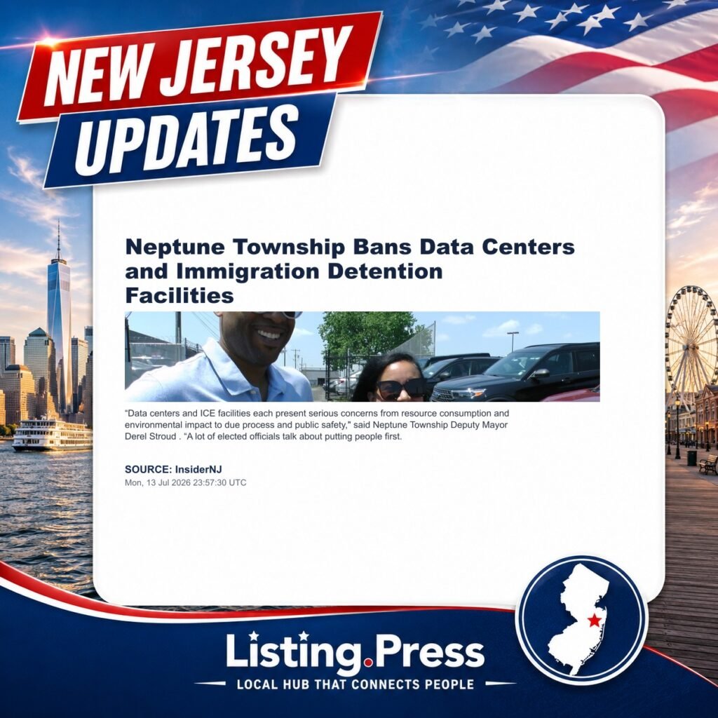Neptune Township Bans Data Centers and Immigration Detention Facilities