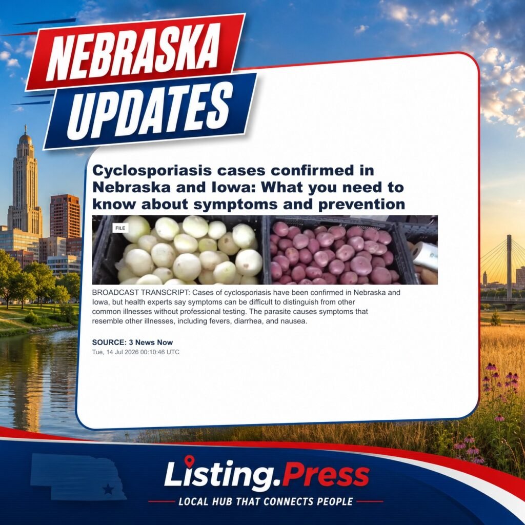 Cyclosporiasis cases confirmed in Nebraska and Iowa: What you need to know about symptoms and prevention