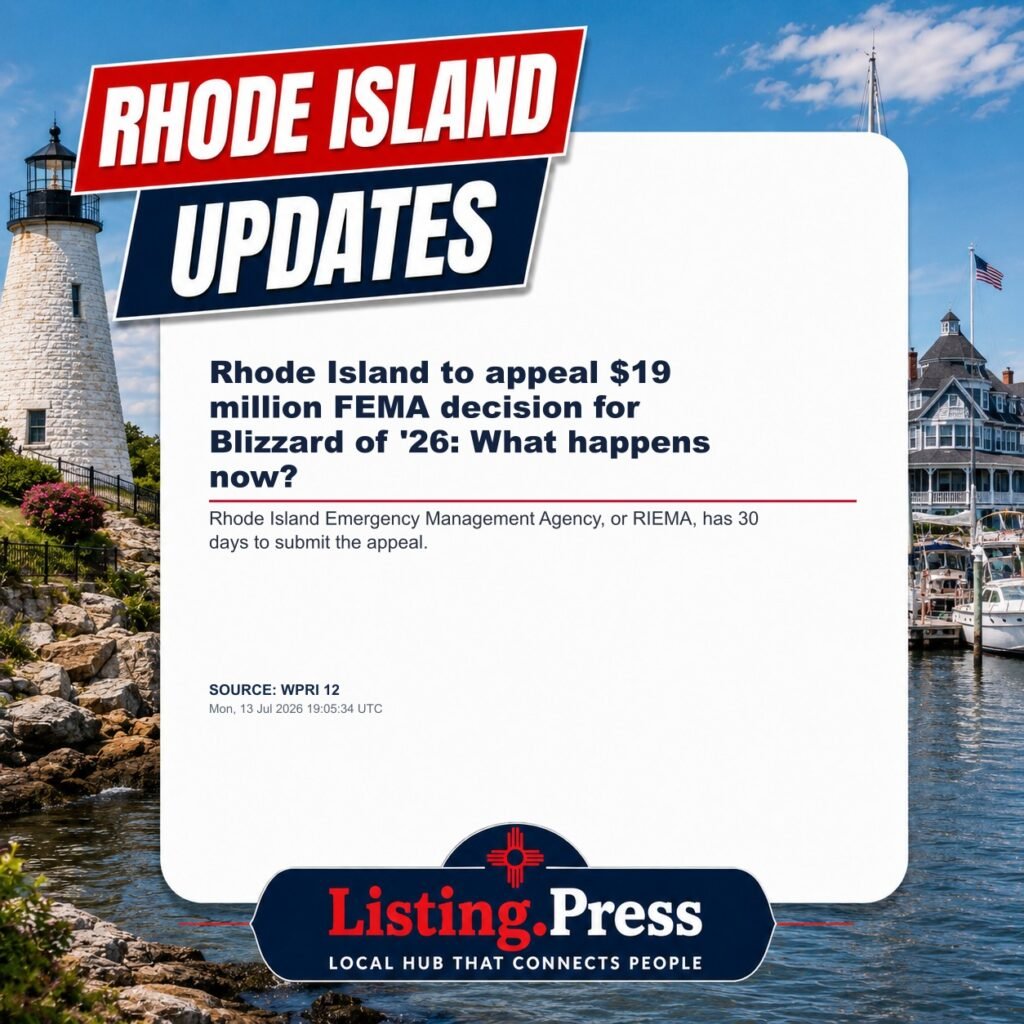 Rhode Island to appeal $19 million FEMA decision for Blizzard of ’26: What happens now?