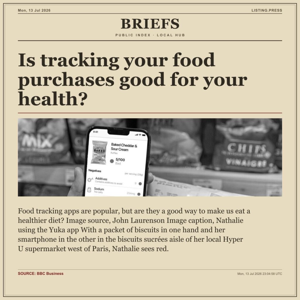 Is tracking your food purchases good for your health?