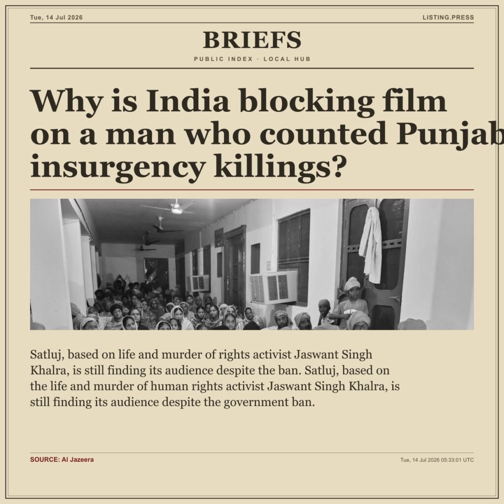 Why is India blocking film on a man who counted Punjab insurgency killings?