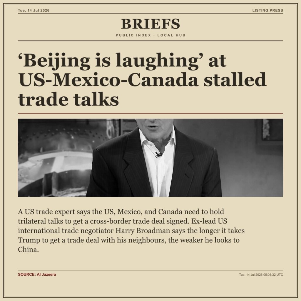 ‘Beijing is laughing’ at US-Mexico-Canada stalled trade talks