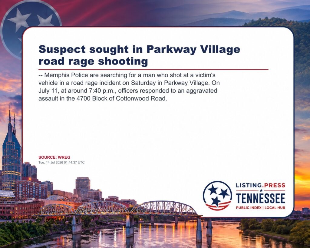 Suspect sought in Parkway Village road rage shooting