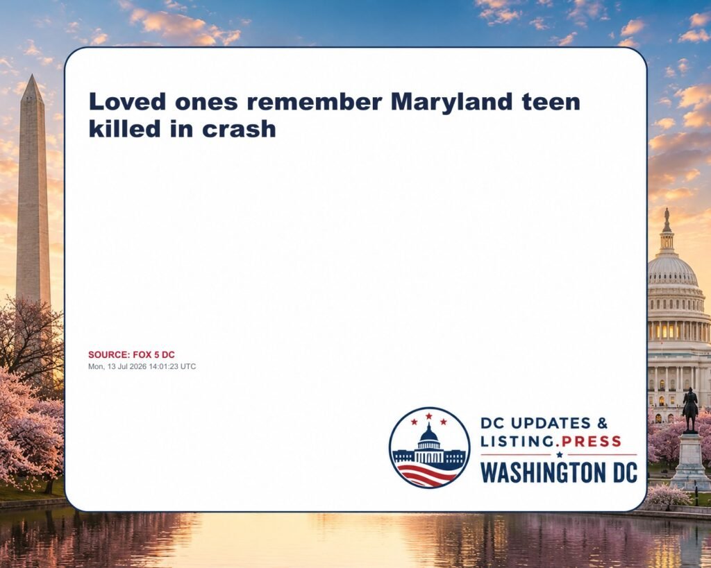 Loved ones remember Maryland teen killed in crash