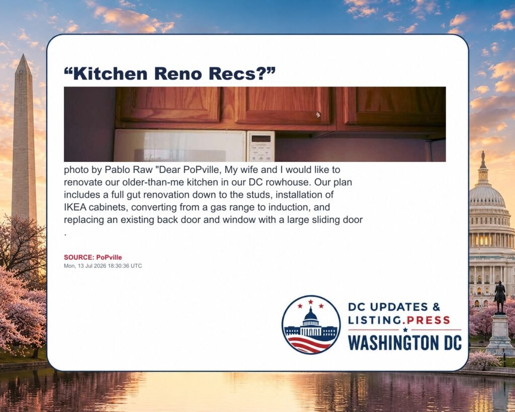 “Kitchen Reno Recs?”