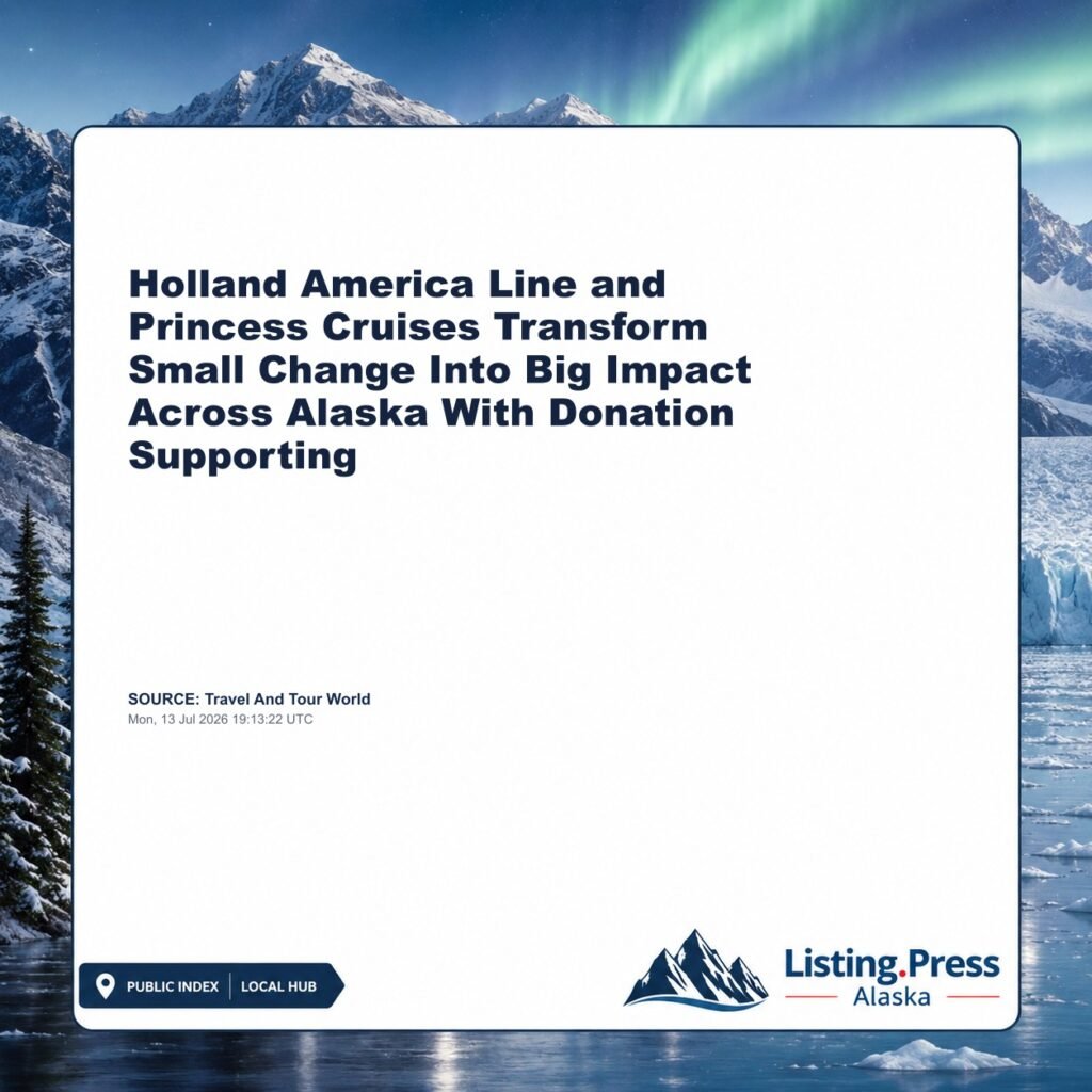 Holland America Line and Princess Cruises Transform Small Change Into Big Impact Across Alaska With Donation Supporting