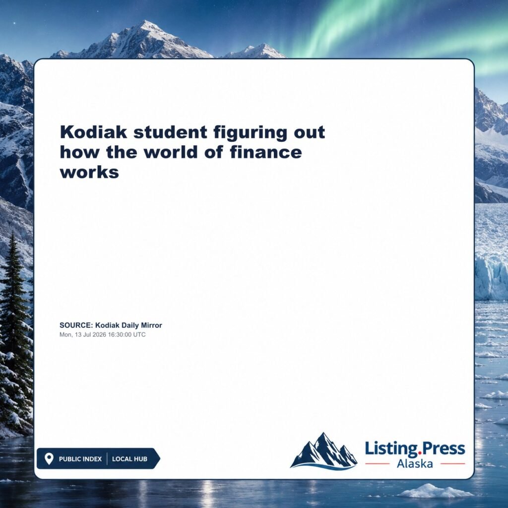 Kodiak student figuring out how the world of finance works