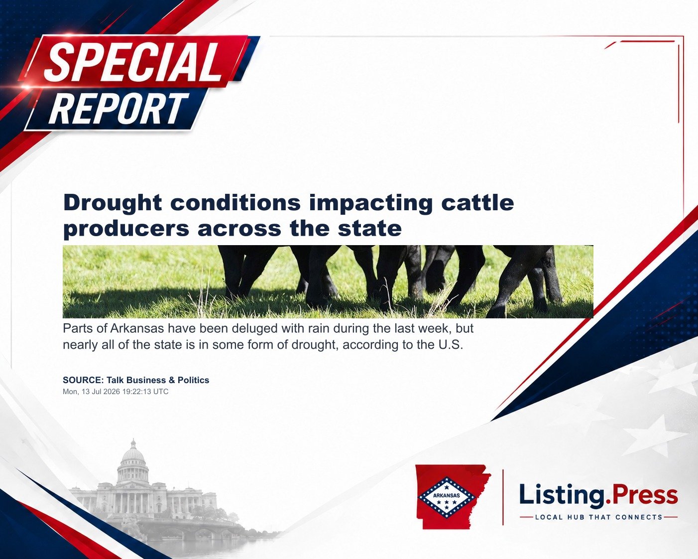 Drought conditions impacting cattle producers across the state