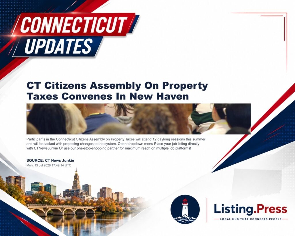 CT Citizens Assembly On Property Taxes Convenes In New Haven