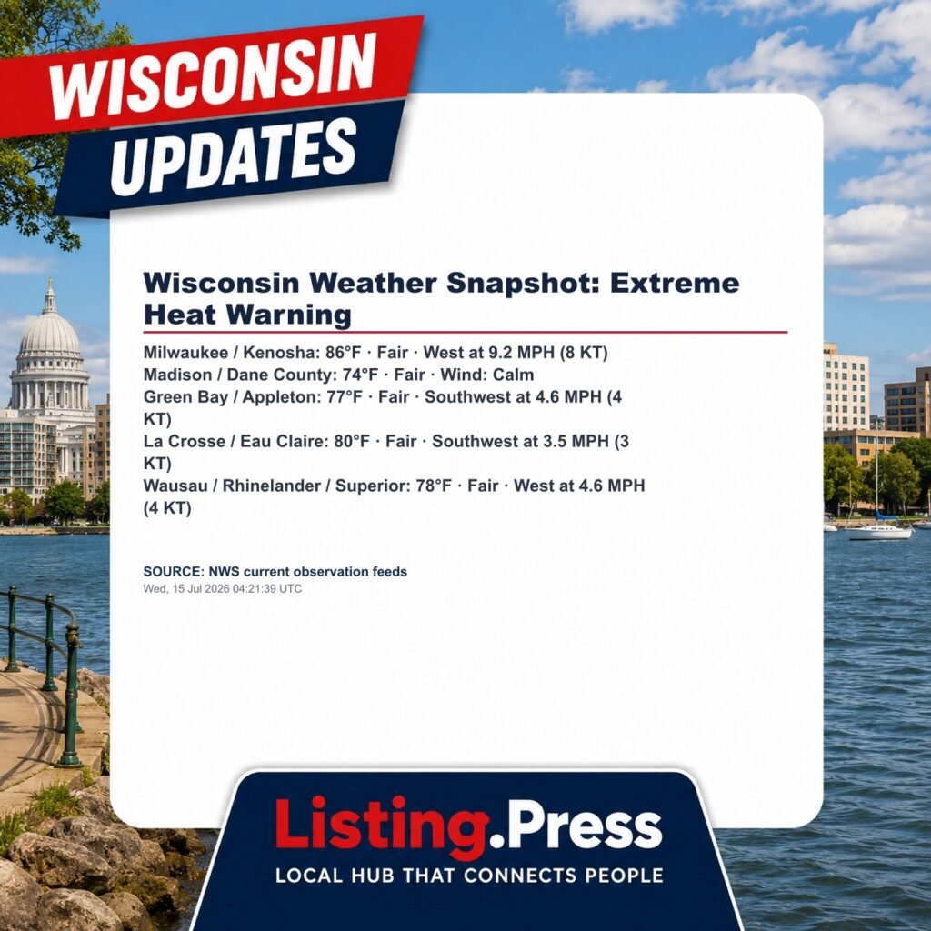 Wisconsin Weather Snapshot: Extreme Heat Warning
