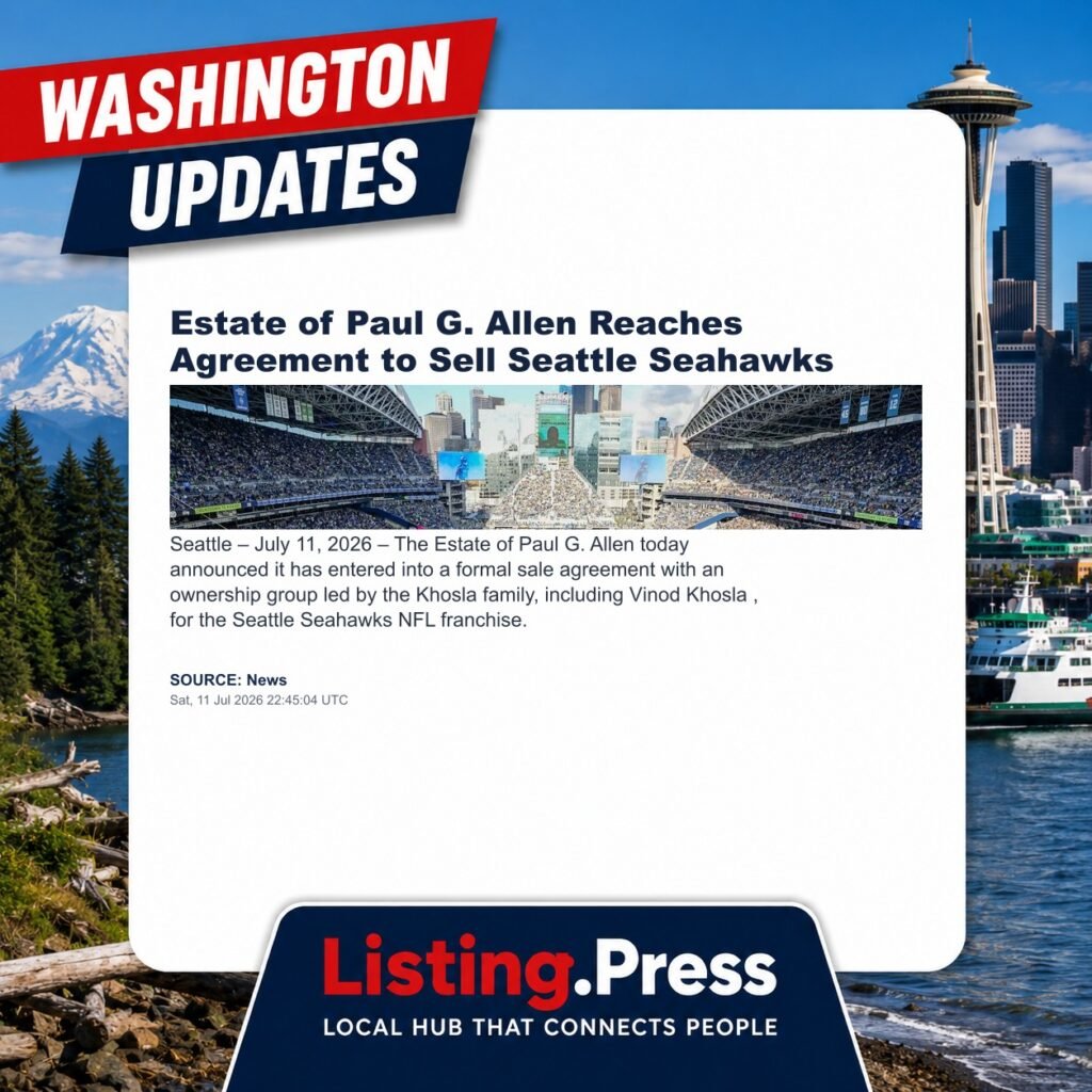 Estate of Paul G. Allen Reaches Agreement to Sell Seattle Seahawks