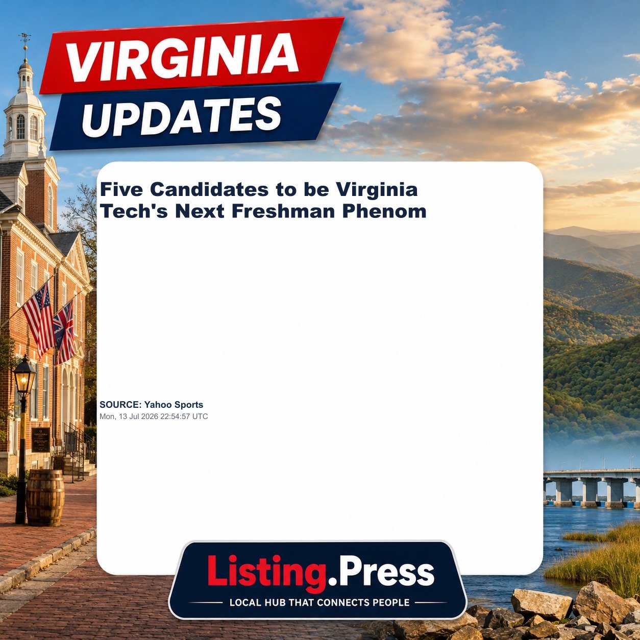 Five Candidates to be Virginia Tech's Next Freshman Phenom