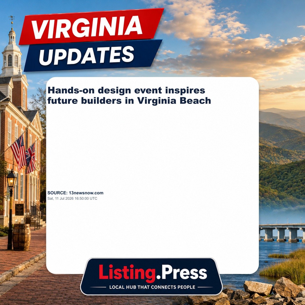 Hands-on design event inspires future builders in Virginia Beach