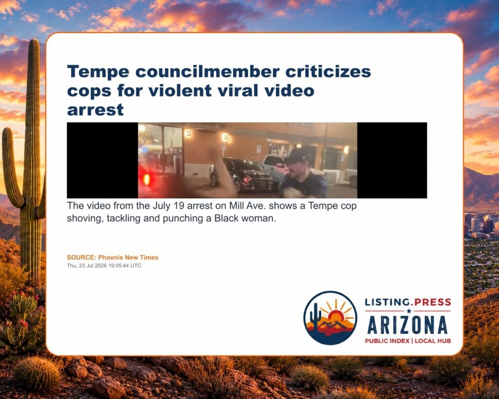 Tempe councilmember criticizes cops for violent viral video arrest
