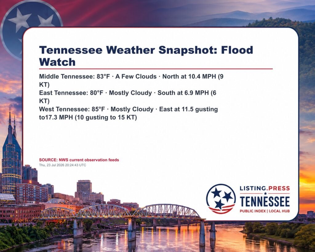 Tennessee Weather Snapshot: Flood Watch