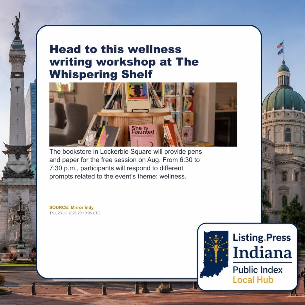 Head to this wellness writing workshop at The Whispering Shelf