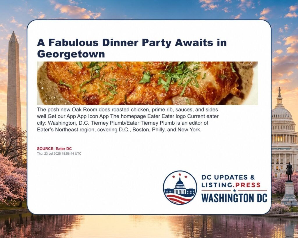 A Fabulous Dinner Party Awaits in Georgetown