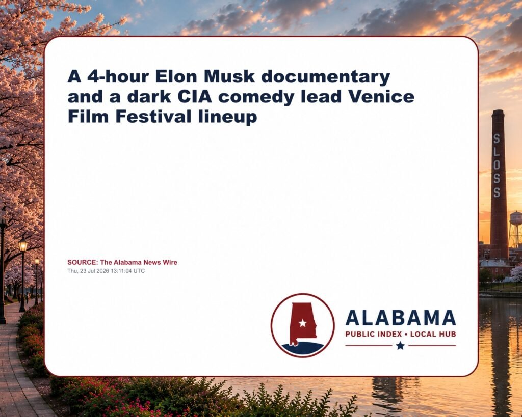 A 4-hour Elon Musk documentary and a dark CIA comedy lead Venice Film Festival lineup