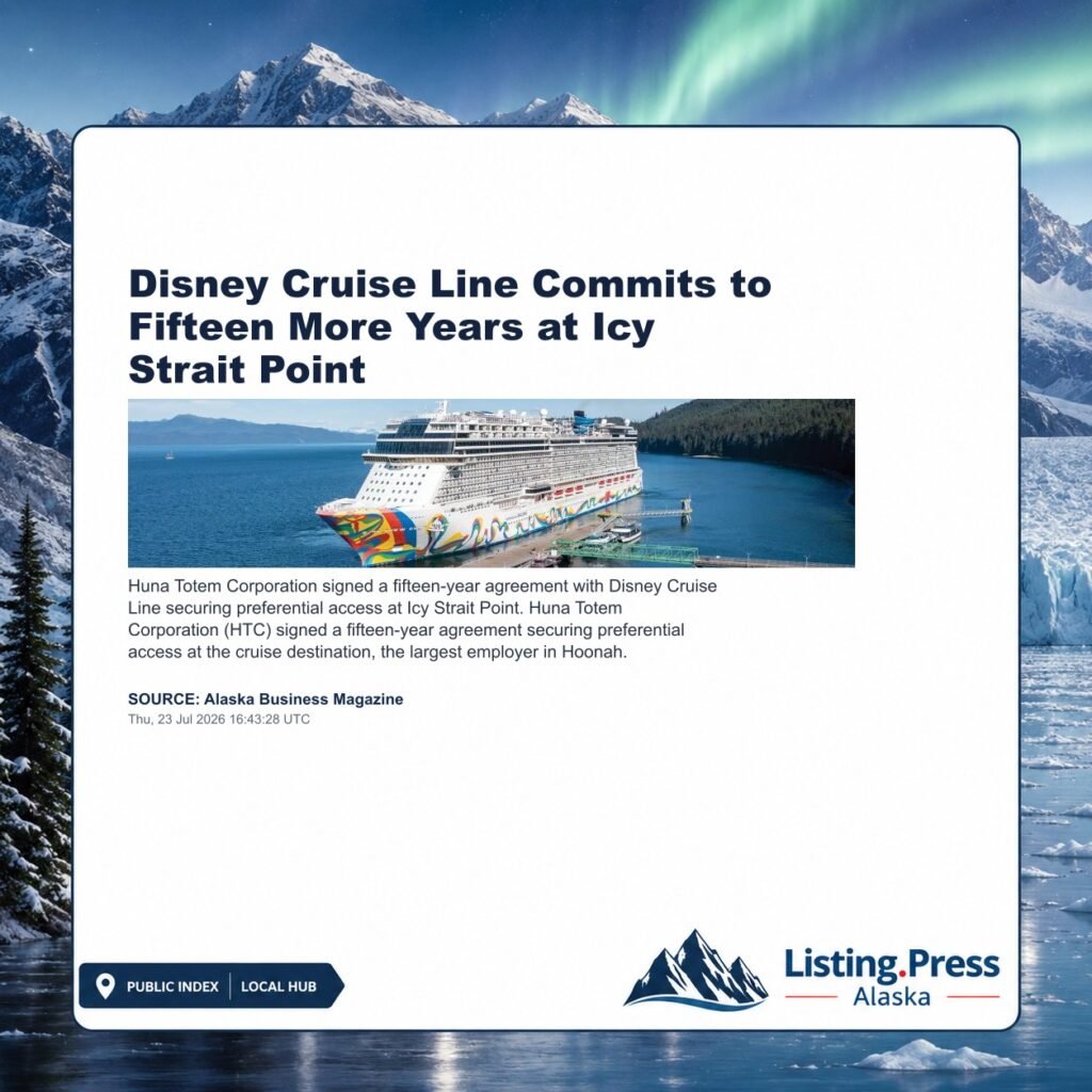 Disney Cruise Line Commits to Fifteen More Years at Icy Strait Point