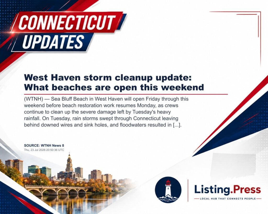 West Haven storm cleanup update: What beaches are open this weekend
