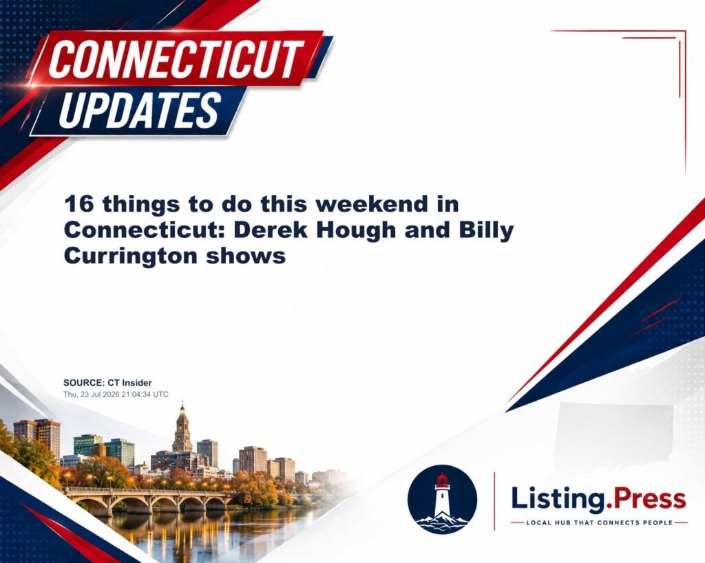 16 things to do this weekend in Connecticut: Derek Hough and Billy Currington shows