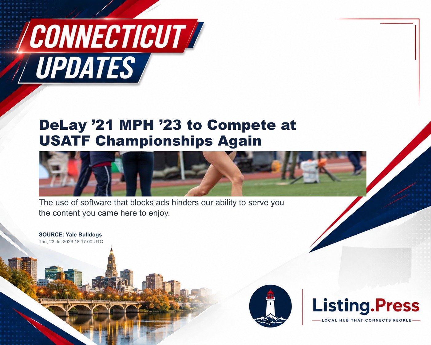 DeLay ’21 MPH ’23 to Compete at USATF Championships Again