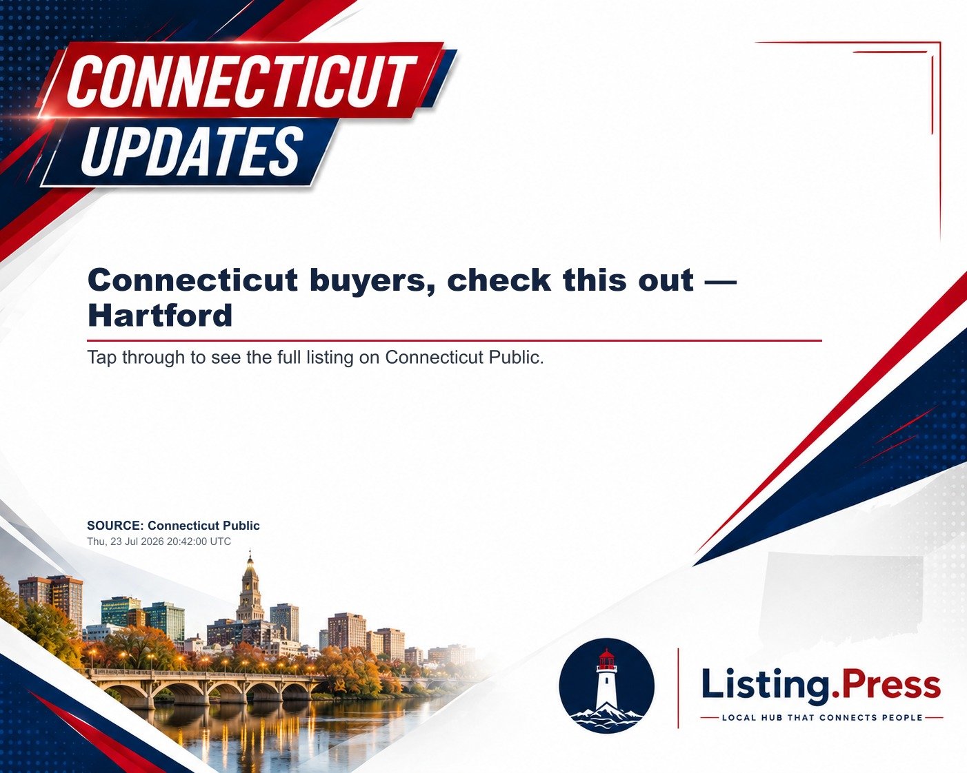 Connecticut buyers, check this out — Hartford