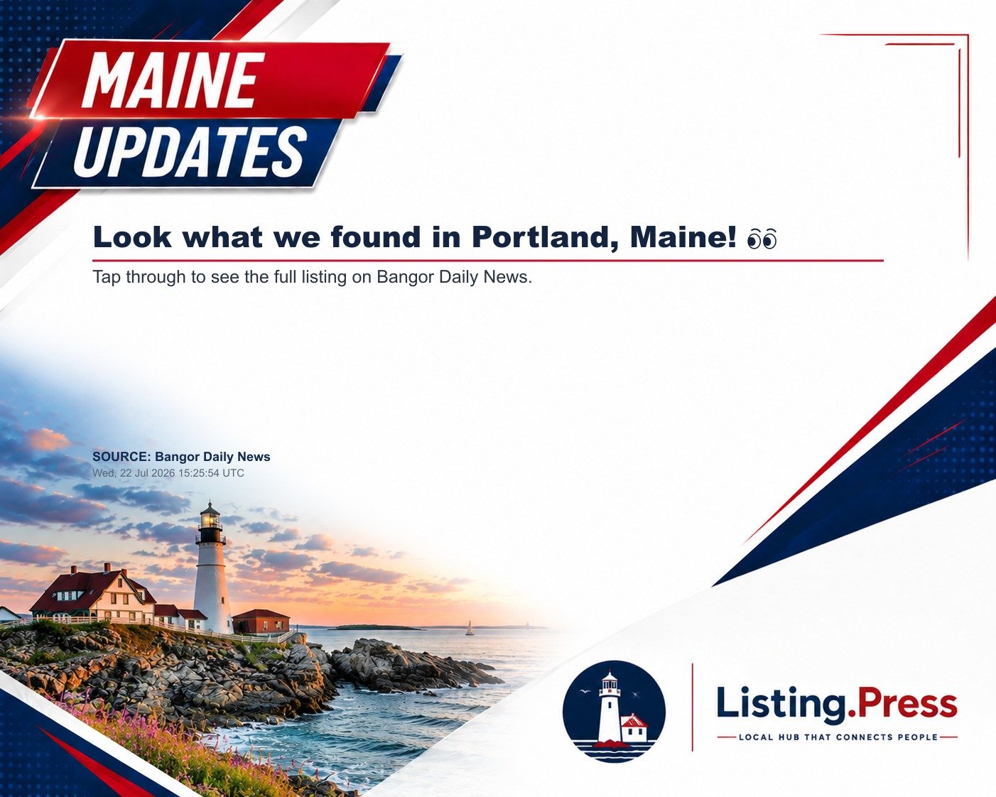 Look what we found in Portland, Maine! 👀