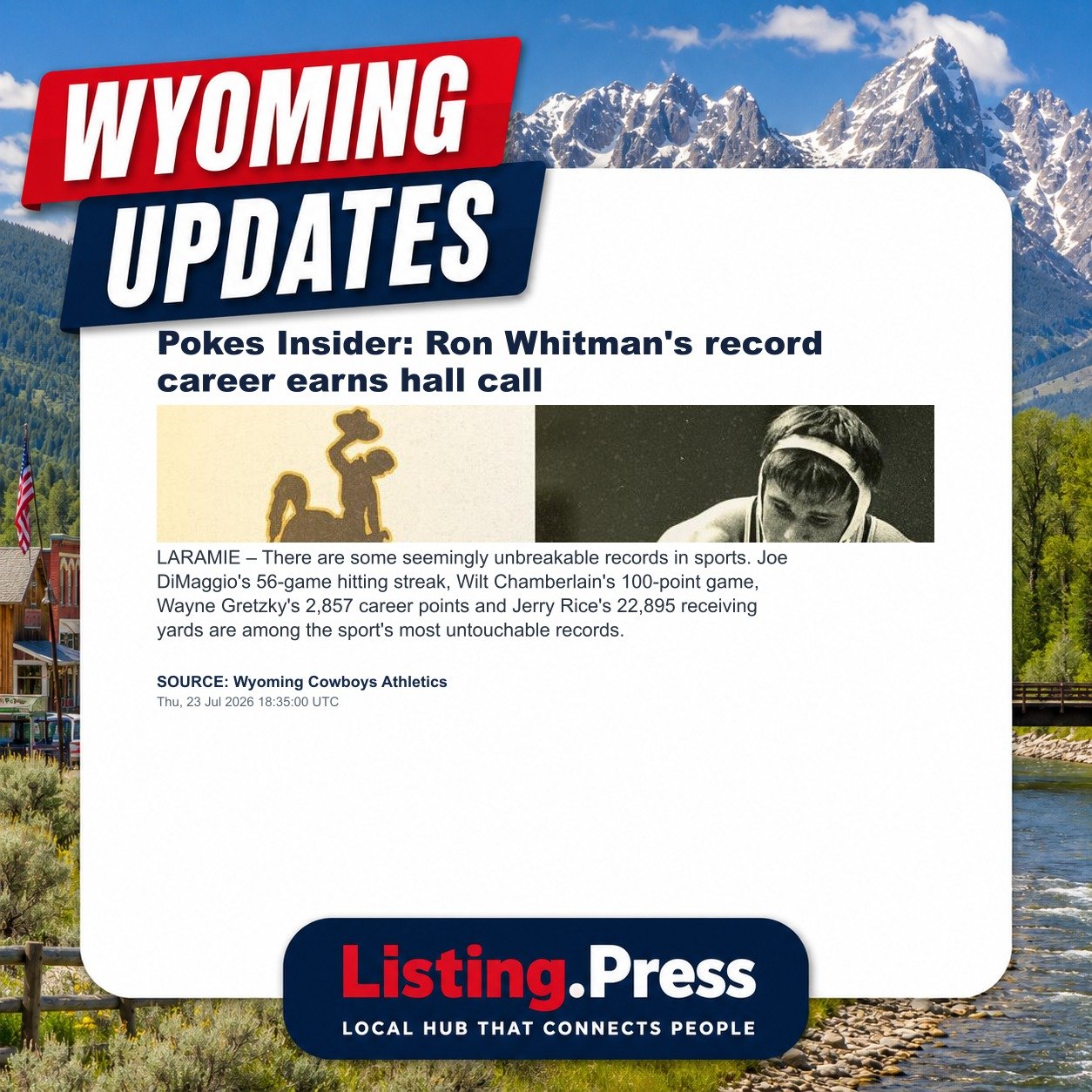 Pokes Insider: Ron Whitman's record career earns hall call